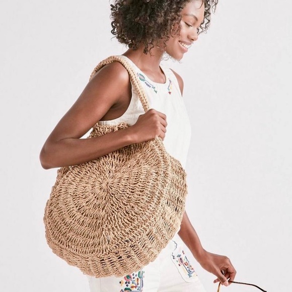 Lucky Brand Handbags - Lucky Brand Jute Shoulder Bag